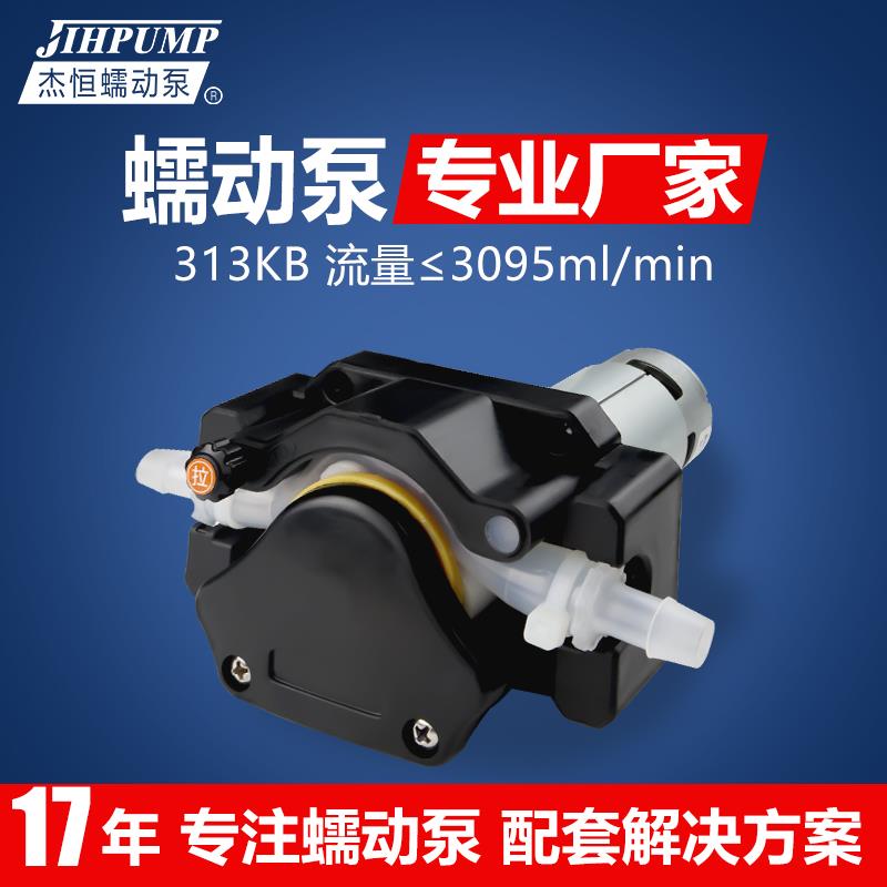 313KB软管蠕动泵大流量可乐机糖浆泵奶茶店饮料液体泵工业灌装机