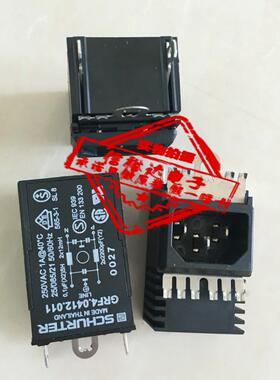 Schurter瑞士进口EMI电源滤波器尾插座1A 250V GRF4.0412.011 10A