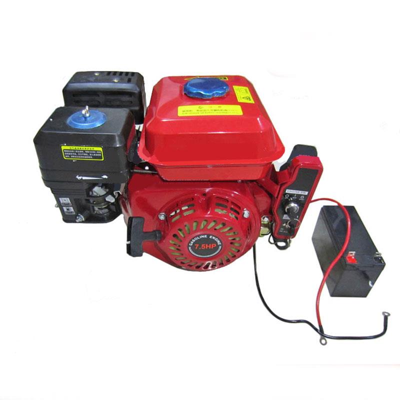 7.5匹马力四冲程168 170型汽油发动机打药喷雾器柱塞泵马达电启动