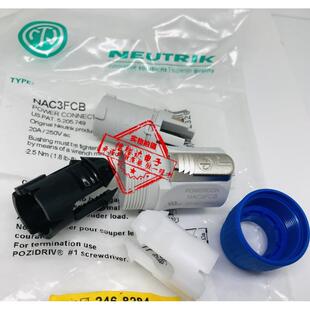 Neutrik瑞士原装进口 航空交流电源音响插头20A NAC3FCB