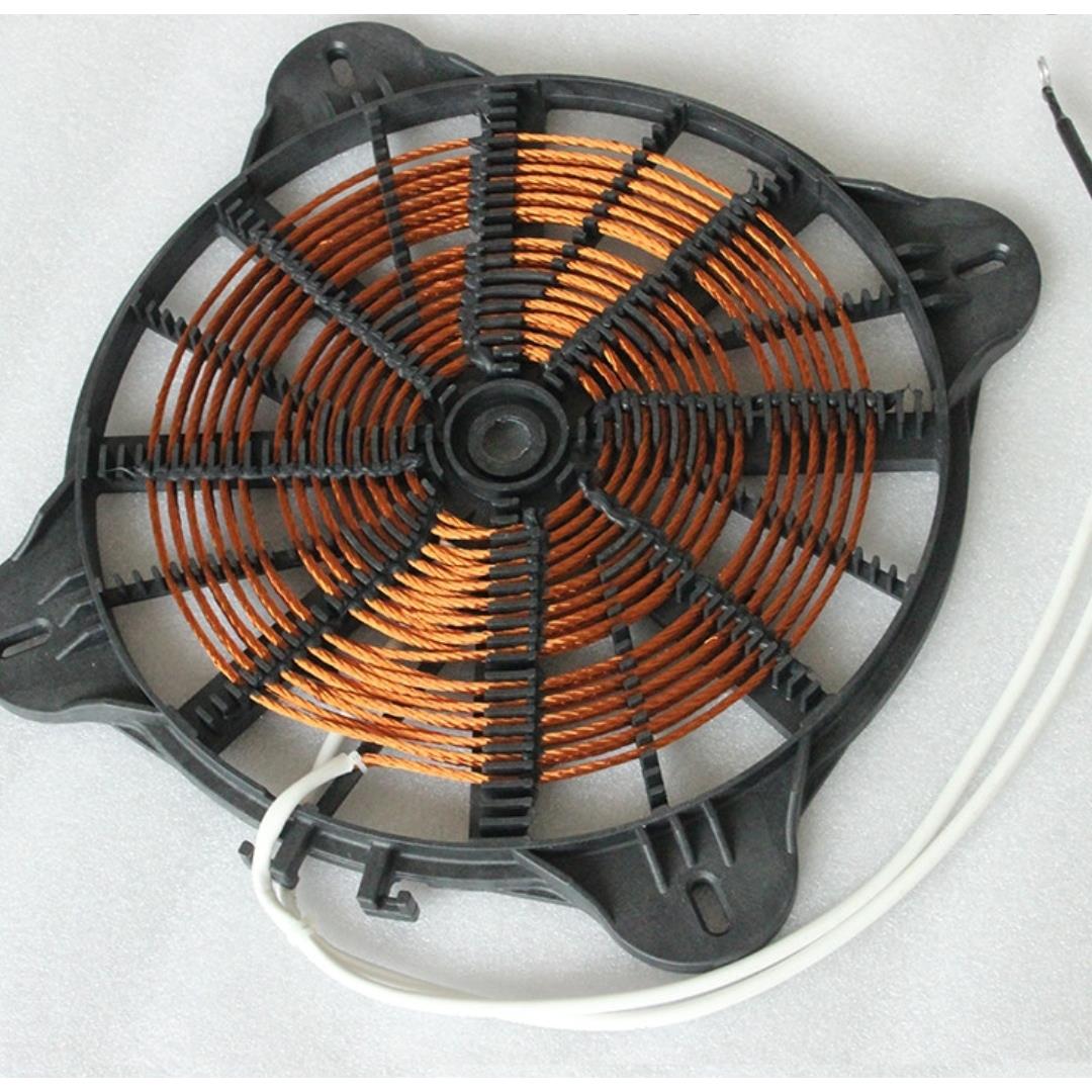 商用电磁炉线圈盘平面型十字对称孔距29CM 5000W 3500W 8KW发热盘