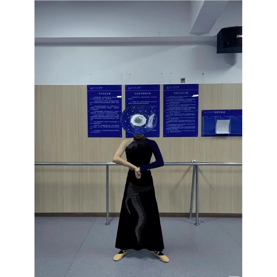 新款陶醉瞭傣族花腰演出服练功服中国舞荷花奖西双版纳民族舞蹈服 - 实物图