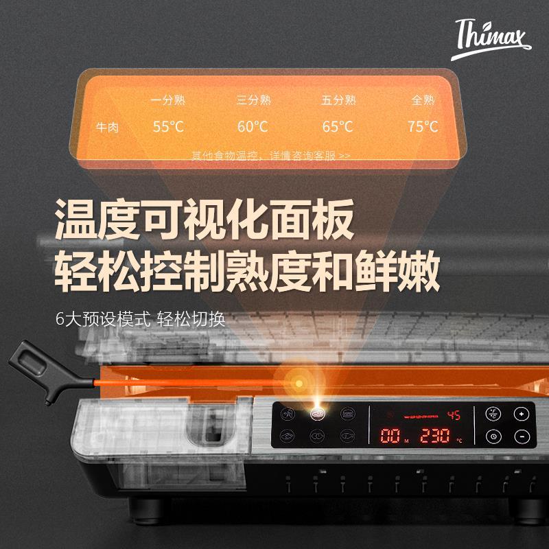 Thimax膳美师牛排机商用专业智能全自动煎牛扒机多功能电烧烤盘炉