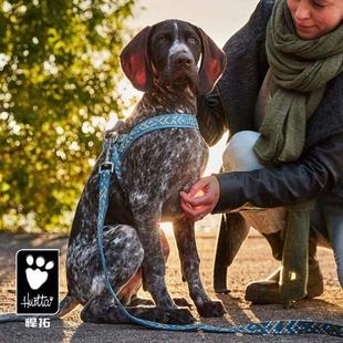 大型犬牵引绳宠物狗Hurtta炫彩绳小型遛狗中型链悍拓牵引带