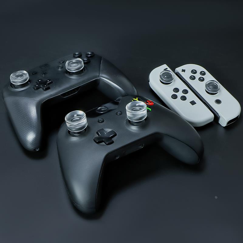 Switch Pro配件  Joy-Con/PS5/Xbox手柄透明液态硅胶摇杆帽透明增图片