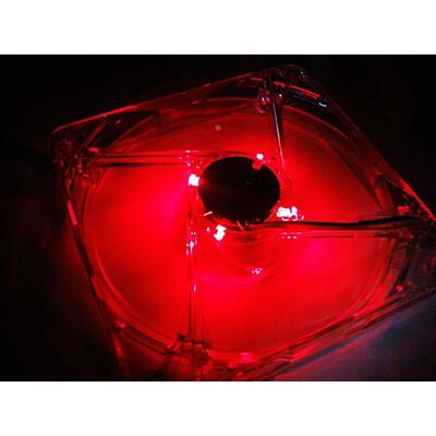 14厘米红色LED灯扇叶 静音机箱散热风扇14025风扇电源口+调速接口