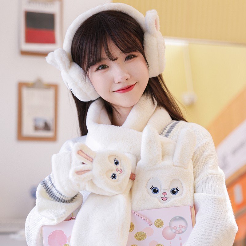 速发圣诞小礼品手套冬季加绒保用露指送友朋友实暖惊喜意创礼盒