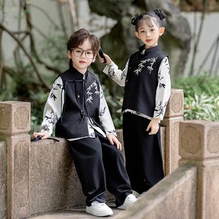 速发男.童新中式.仙汉服唐装2024新款国潮儿件童表演礼服三超套