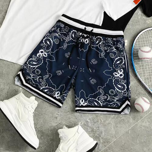 美式速干五分裤篮球短裤 drying five quarter basketball shorts