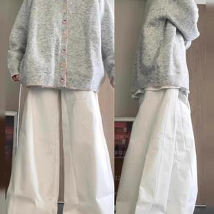 韩系学院风灰色针织开衫 慵懒风甜美宽松毛衣外套 女秋冬季 2025新款
