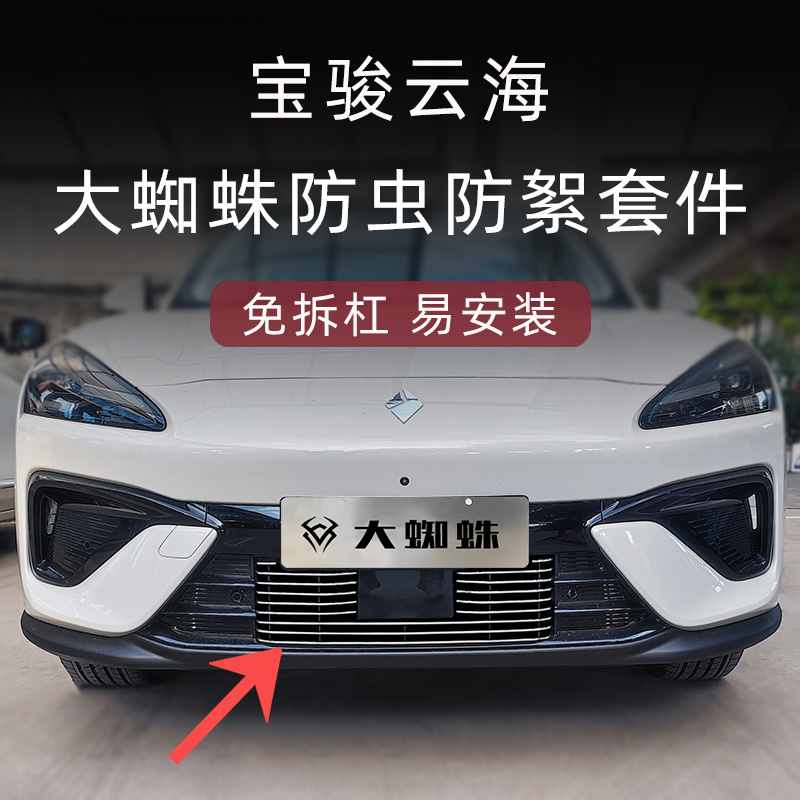 2024款宝骏云海水箱防虫网前脸中网外观改装件装饰条汽车用品配件