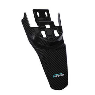 适用虬龙轻蜂摩托车改装真碳纤维减震/前后挡泥板挡水板/电池仓盖