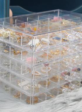 珠子力收纳美88669甲放钻饰品收纳柜多抽屉式格亚克透明盒专业美