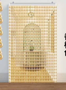 芦门帘15547珠帘夏葫防蚊蝇隔断客厅季玄关卧室装饰帘家子用