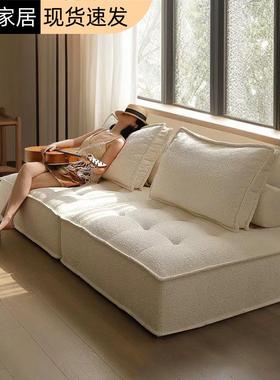 户懒人沙发豆腐发方沙块组公寓小型意式简约休闲单80835人卧室合