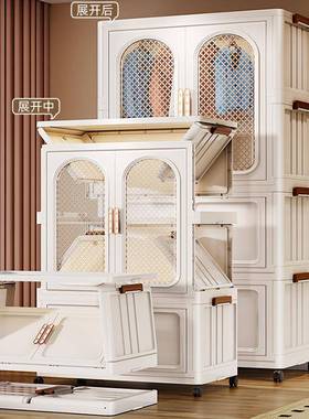 衣帽叠架落地卧室30723家用简易橱衣柜宿舍折挂衣柜出宝宝成人小