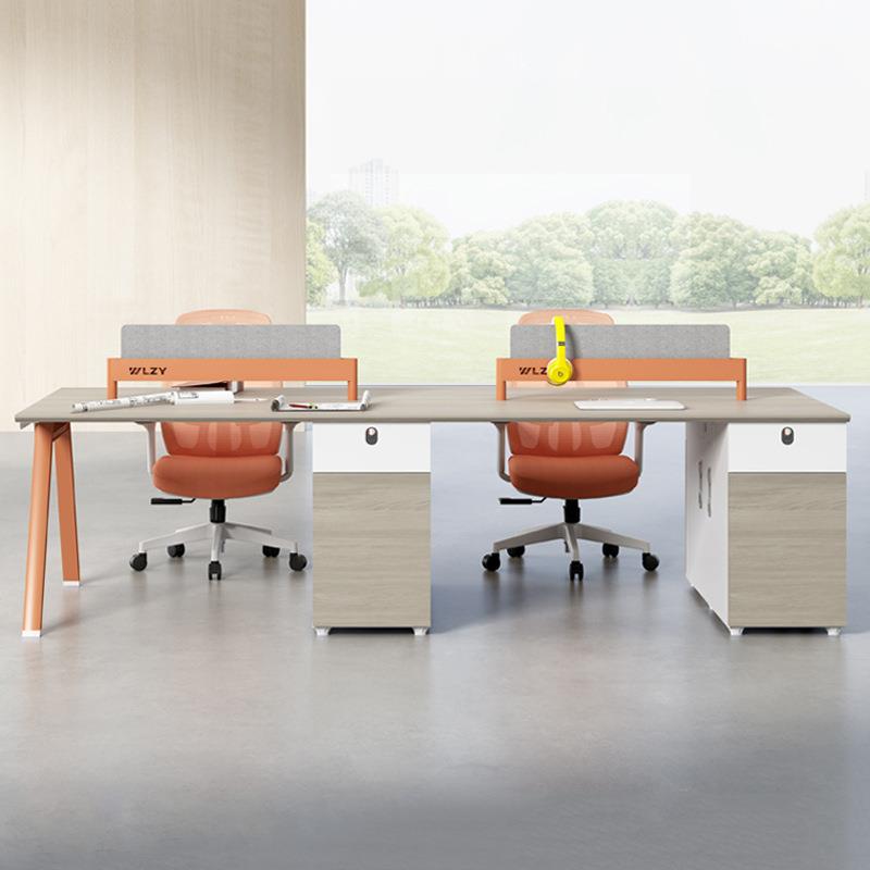 位办公椅桌组合员4工工01桌子卡座财务办公室四6人位屏风职员办公