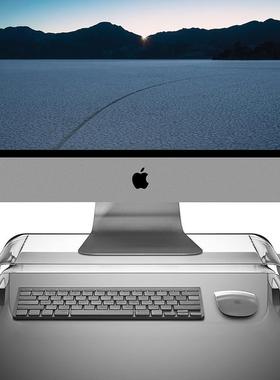 电架示器曲23580面显台式电脑屏幕亚力支架双层免安克装脑桌面