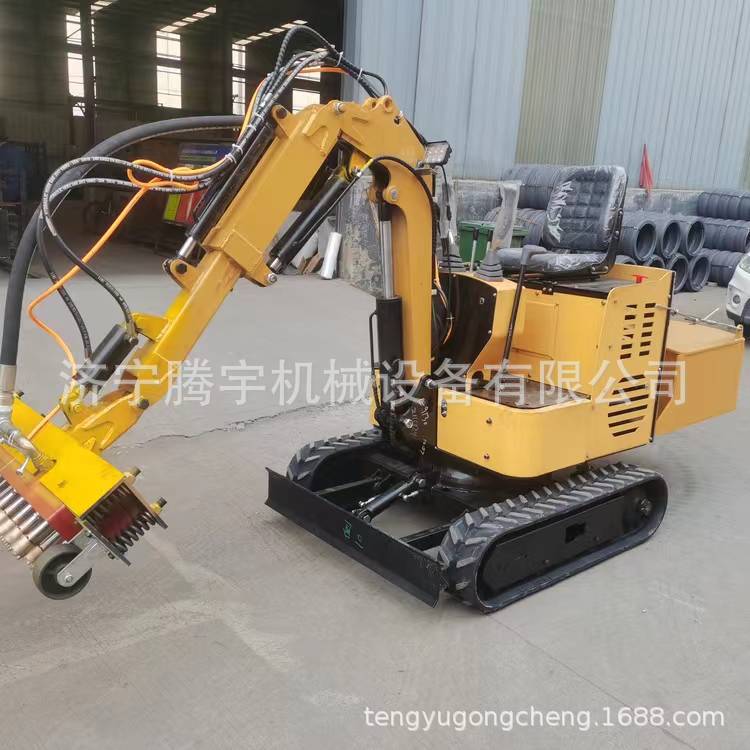 混凝土路面凿毛机挖机式履带