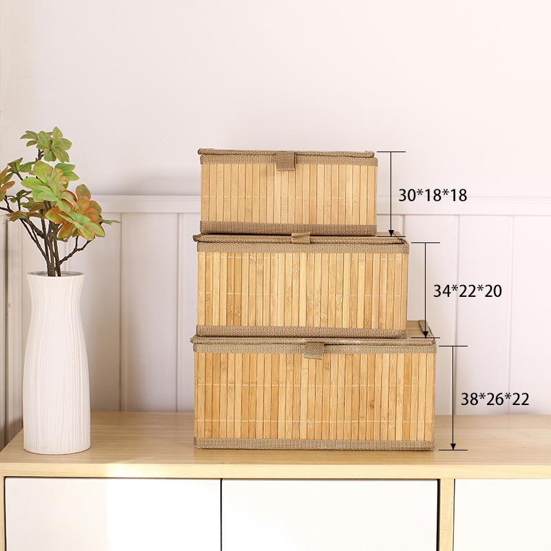 桌杂物收纳ZIE面筐盒橱柜小篮衣物竹编收纳衣物玩具收纳筐