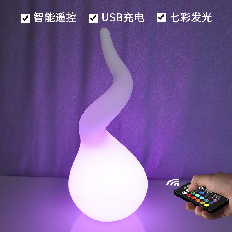 LED具火七焰灯发PKW光家景观装饰灯园客厅水滴落地灯彩花灯