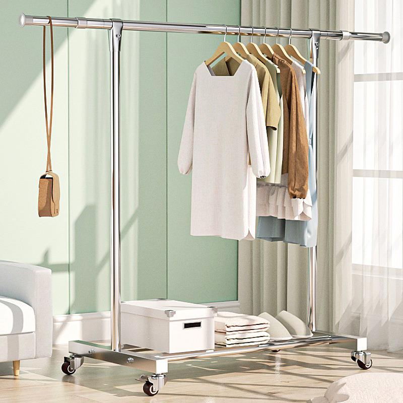 不锈钢阳双架落地折叠家用台晒衣伸缩室外晒被杆子室内ZY1688-H晾