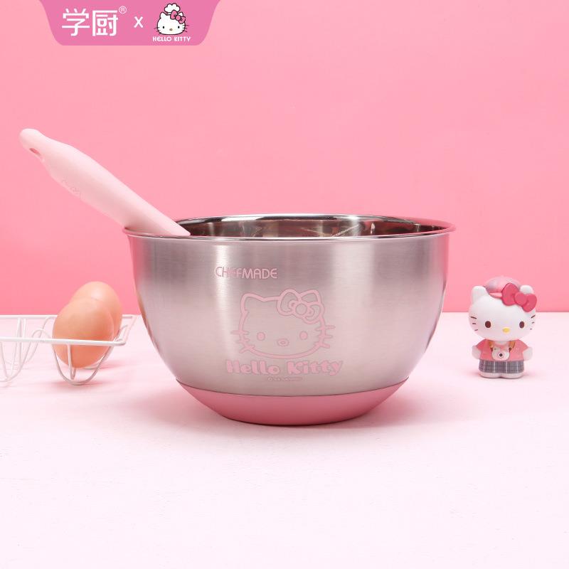 XYI304不锈料理碗蛋防滑打盆揉面盘沙碗拉日钢式加厚料理盆奶油