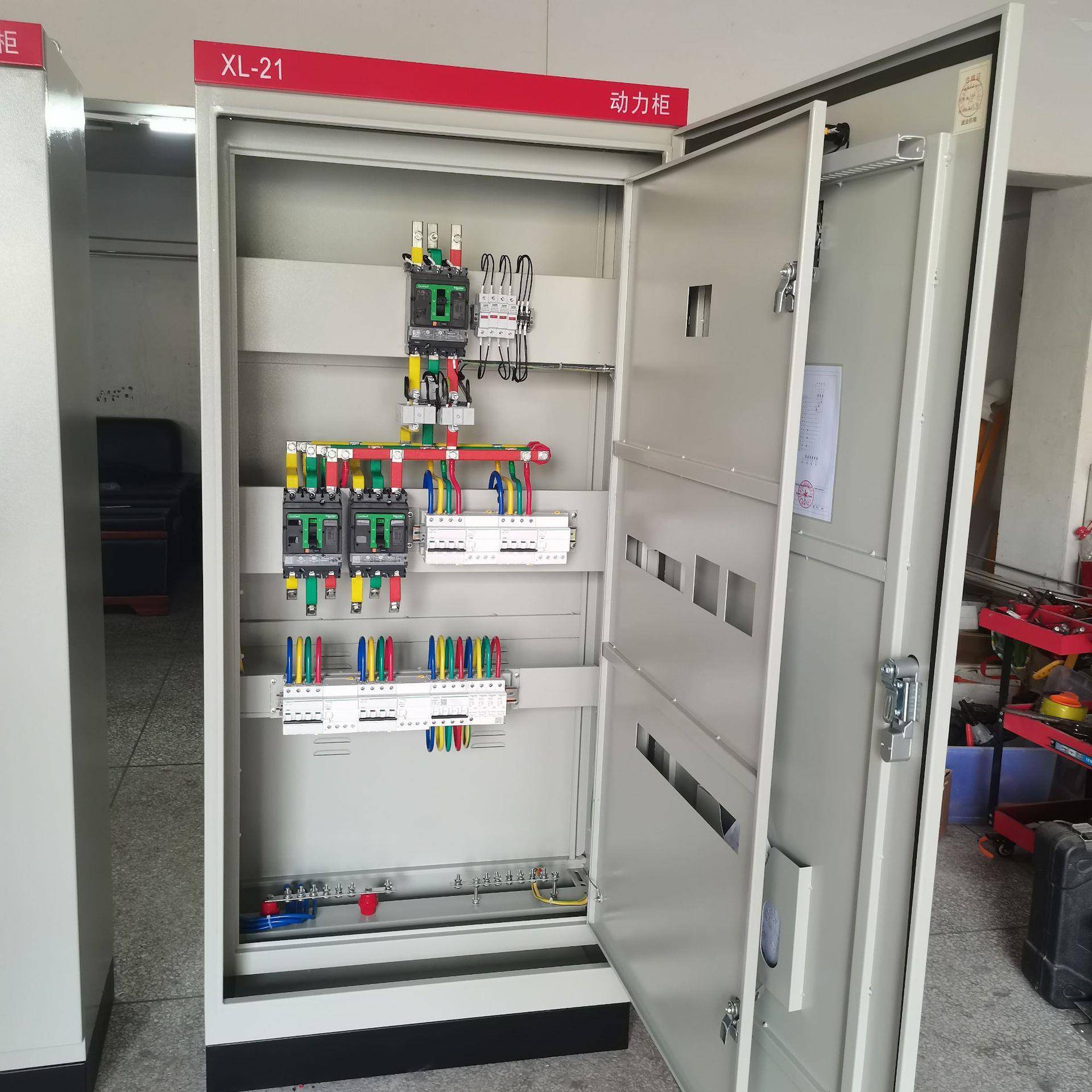 低套落地XL-21压型SFC开关动力成配电柜室控制电表水泵照明配电内