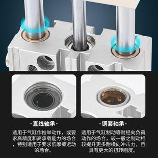 20X25 5ZKI0 100三 行程可2调带导杆轴三杆缸TCMJ1 7气5