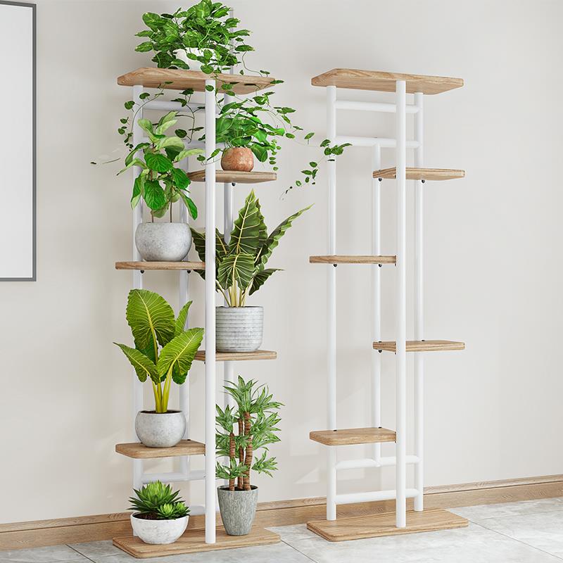 轻奢多层艺花架室内铁萝客厅绿花架阳台多F96989MM子肉吊兰落地花