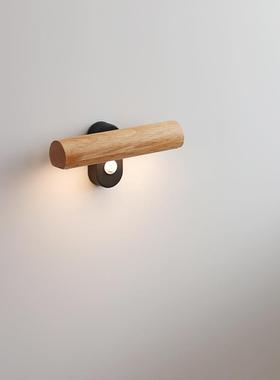 原壁木风壁灯日楼NF-LM101式卧室床头梯间墙灯设师计款带按钮开关