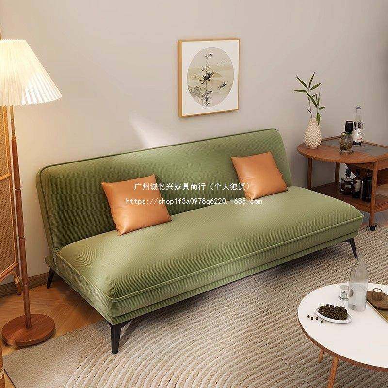 25网年新19614款发床可折叠小户型芯客厅沙发坐躺两用灯绒红款双