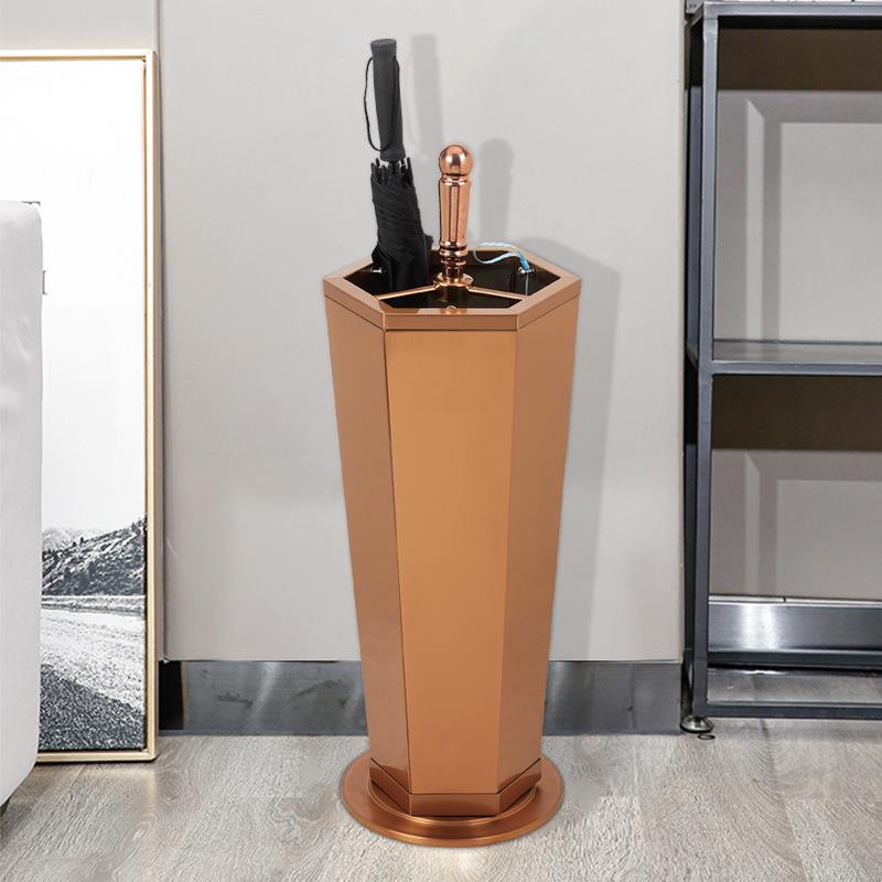 不锈钢雨伞架家收用用酒店商大雨堂门口轻奢落地伞收纳架圆DXN形