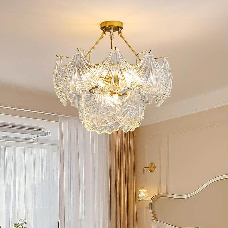 法式奢水192晶吊灯客简厅灯轻现代约卧室主灯贝壳205年网红2新款,家装灯饰光源,智能吊灯,淘宝优惠券,粉丝福利购,淘宝优惠卷