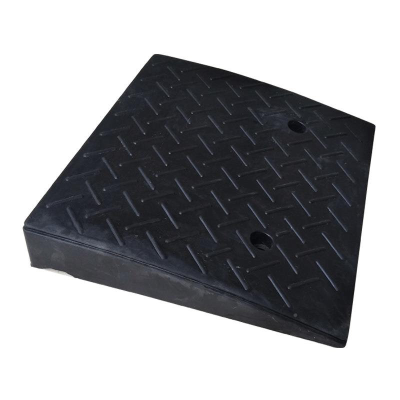 8牙cm马路子台阶垫橡胶斜坡垫门槛垫沿坡塑1料上坡路爬高坡三角垫