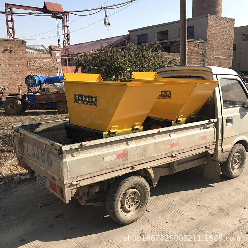 建筑工地动手平板推车畜电牧养123殖电动小推车灰斗车农用小型推