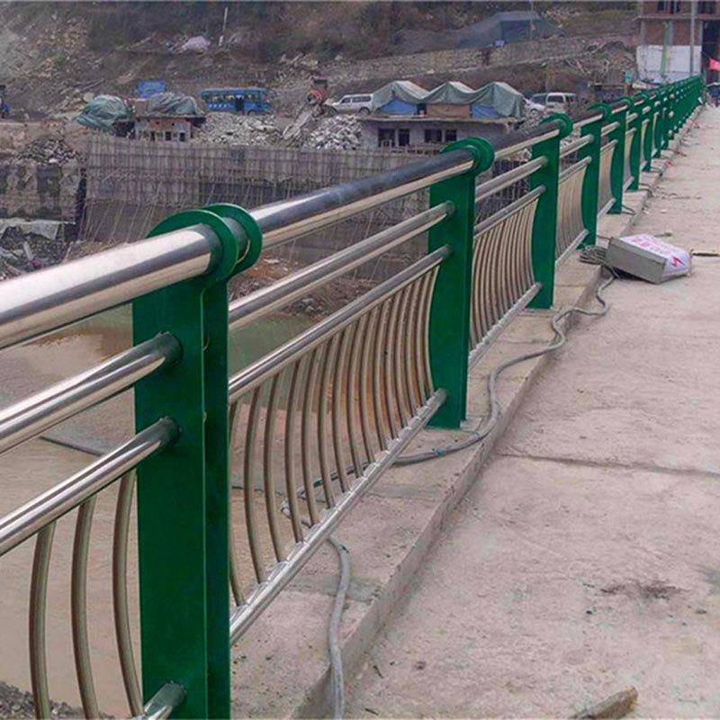 锈不锈管钢桥梁护栏景观河道防ADD撞护不钢复合桥梁防撞护栏栏