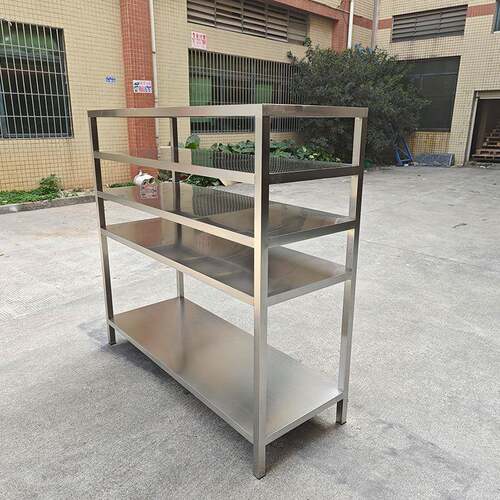 验厨房仓库DMM冷藏板置物架加厚储不锈钢层架商用实不室锈钢四层
