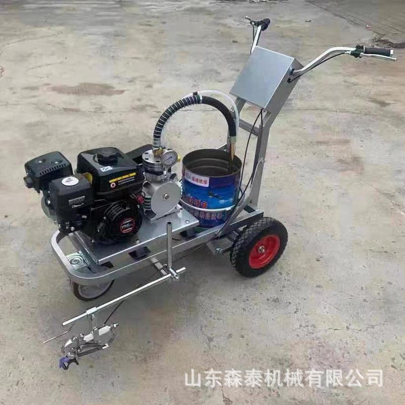 小线区划停车场车位机PRQ工厂车间手推式划冷线机道路喷划线机