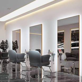 网红美店镜985子带灯发廊专用理发台剪镜发镜壁挂式发落地理发店