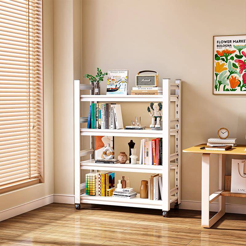 艺家用书架F77T895S落地多层置架简易儿童铁铁质分钢层书柜制货架