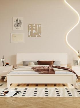 Y*1白色实人床1.5米小户型单人床1.35m现代简约.5主木卧1F965HM99
