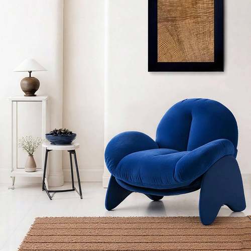 952设计师款中古风休闲椅样板单人躺沙椅客厅阳台主椅休房发闲椅