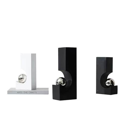 书创意简几何摆件约现代树脂工艺品售楼处办室房公桌面家ZMT居装