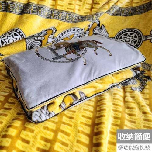 fc春秋车厅用睡露营用两抱枕毯被子二合一办公室午F76796MH休客沙