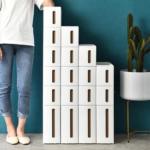 14cm夹缝收纳柜厨房超窄抽QNL隙收纳屉置物架卫缝生间储物式柜多