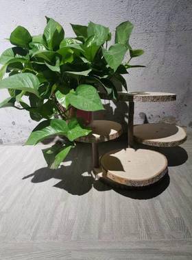 异型创意室内阳26324花台架多层落单层木花架子实木地式质花盆架