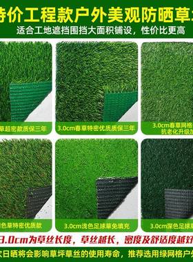 仿真草子坪人造人工草皮塑料假绿植户外垫装幼挡儿园地毯围927363