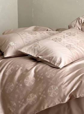 新中刺式全棉绒长棉四ZFH件套葫芦被绣提花套床单床上用品