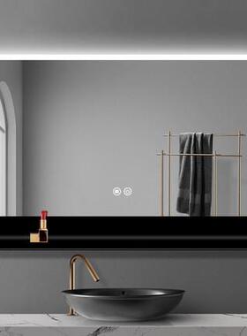 智能l架ed室镜发光镜735厕所家用壁挂卫生间镜灯子浴带置物带灯
